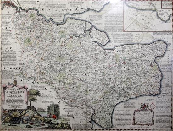 Emmanuel Bowen Accurate map of the County of Kent 20.5 x 28in.